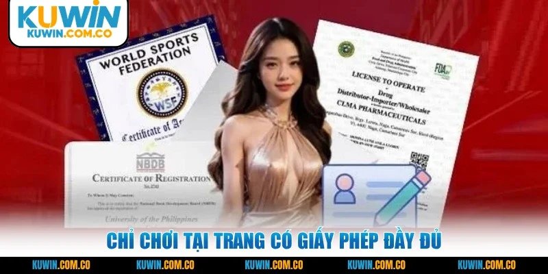 Chỉ chơi tại trang có giấy phép đầy đủ