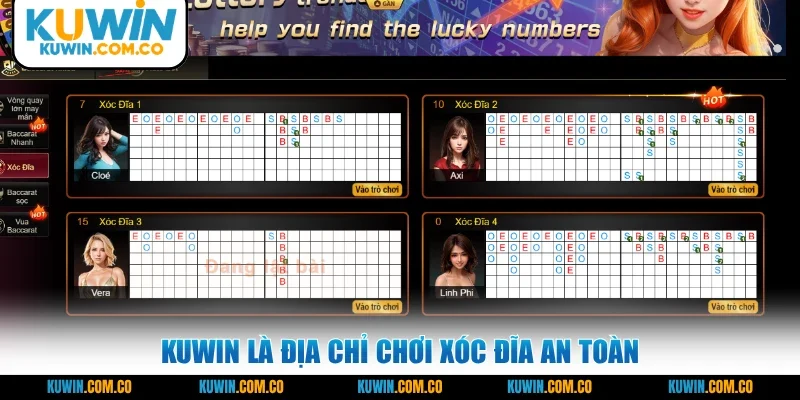 KUWIN là địa chỉ chơi Xóc Đĩa an toàn